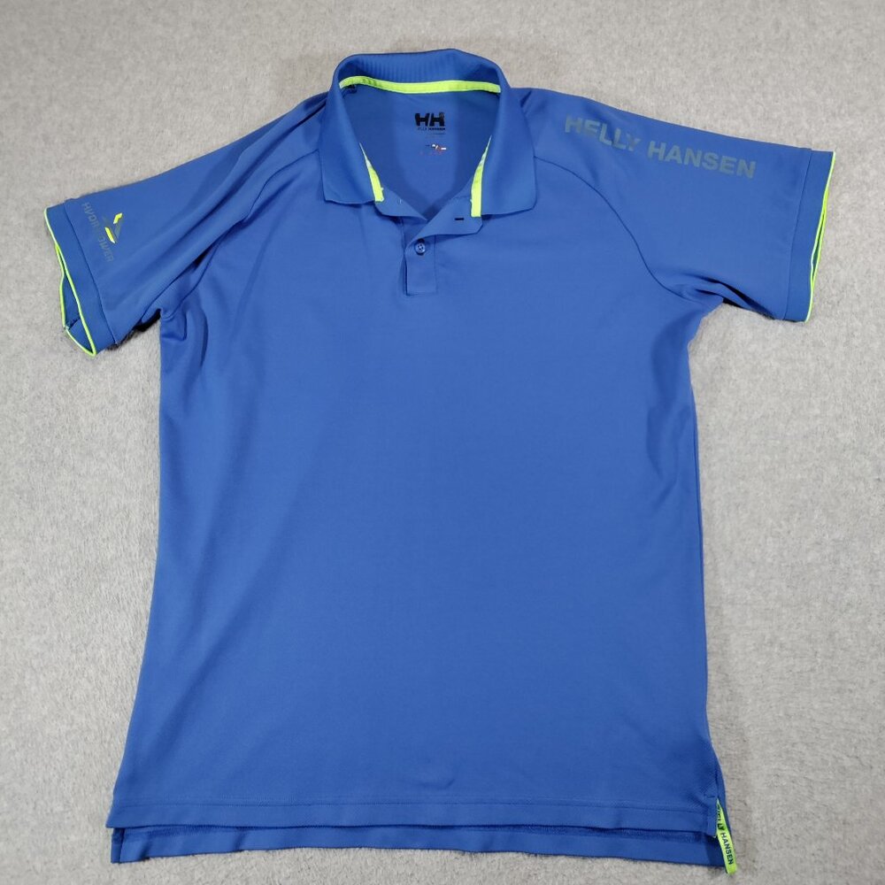 Helly Hansen Mens XL Blue Performance Polo HydroPower